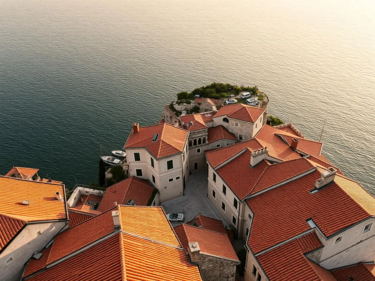 Terracotta rooftops of Dubrovnik Old Town